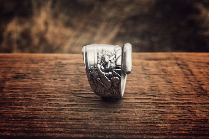 1890 Juliet Sterling Spoon Ring (Rare)