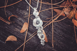 Mirkwood Elvish Hollyhock Sterling Necklace