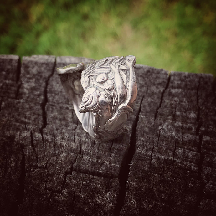 The Fair Maiden Sterling Spoon Ring