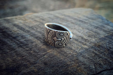 1892 Owl Sterling Spoon Ring