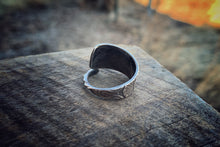 1892 Owl Sterling Spoon Ring