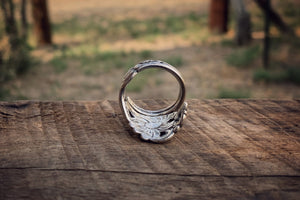 The Pierced Daisy Sterling Spoon Ring