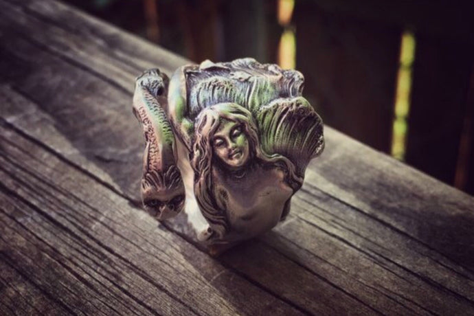 Original 1908 Mermaid Sterling Spoon. Extremely rare.